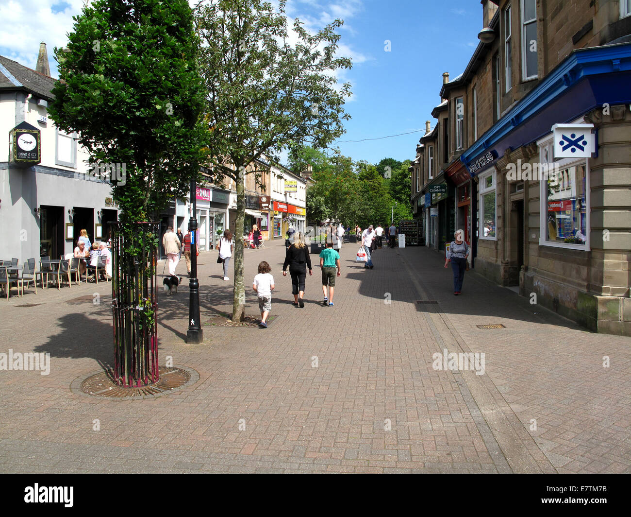 Milngavie town centre East Dunbartonshire Scotland UK Stock Photo