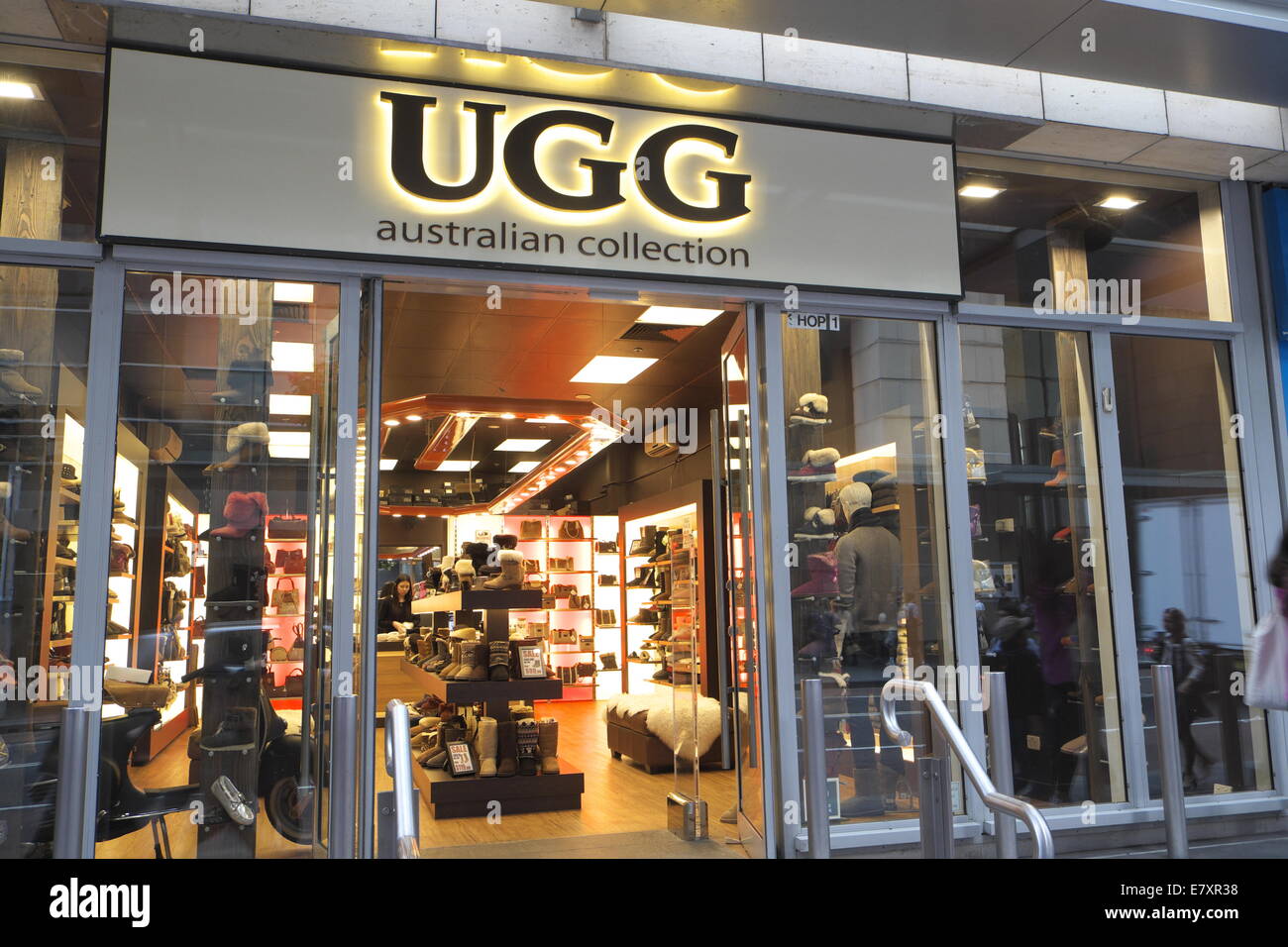 UGG collection clothing boot store in george street,sydney,australia Stock Photo, Royalty Free ...