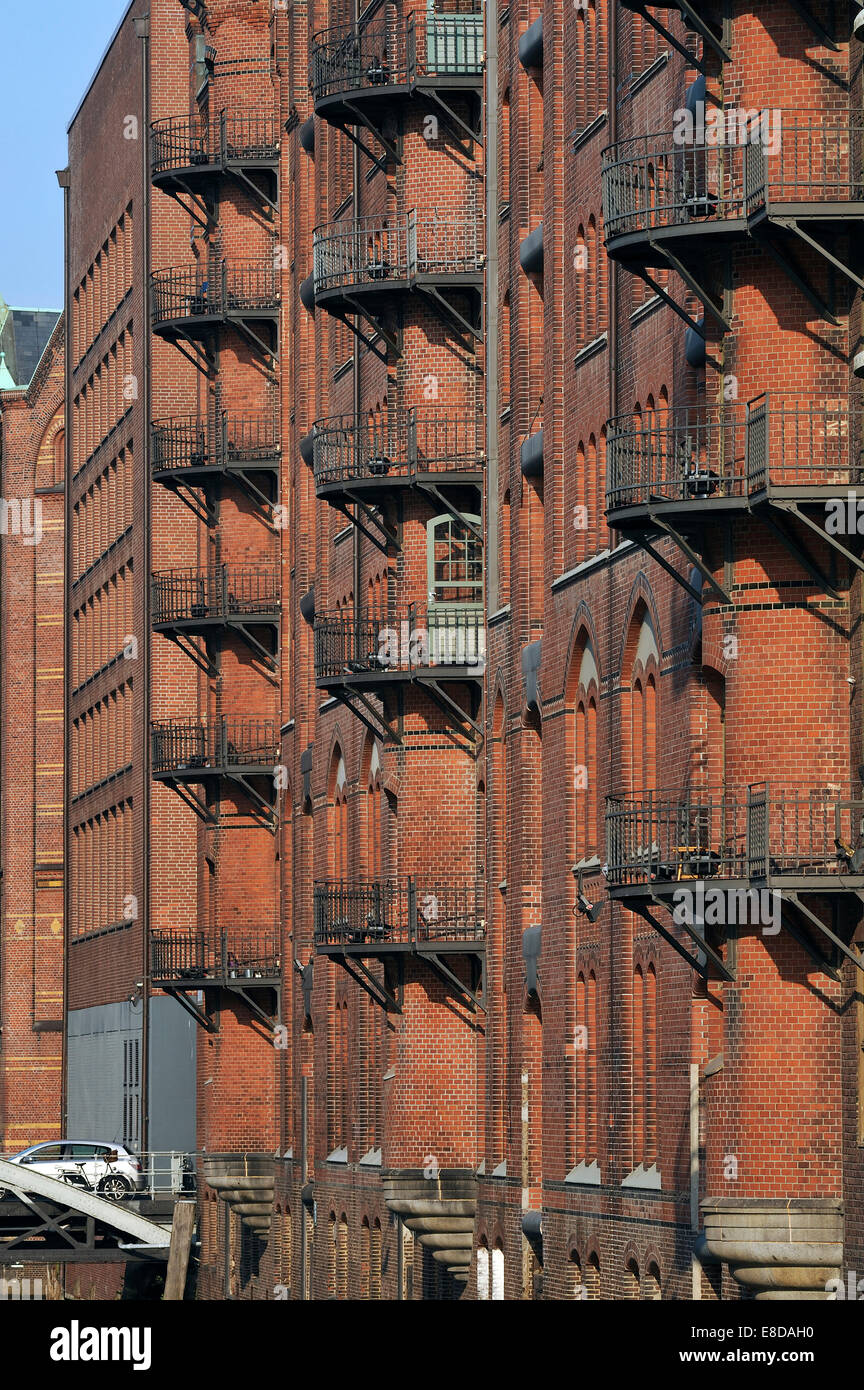 Buildings In The Speicherstadt Historic Warehouse District Hamburg