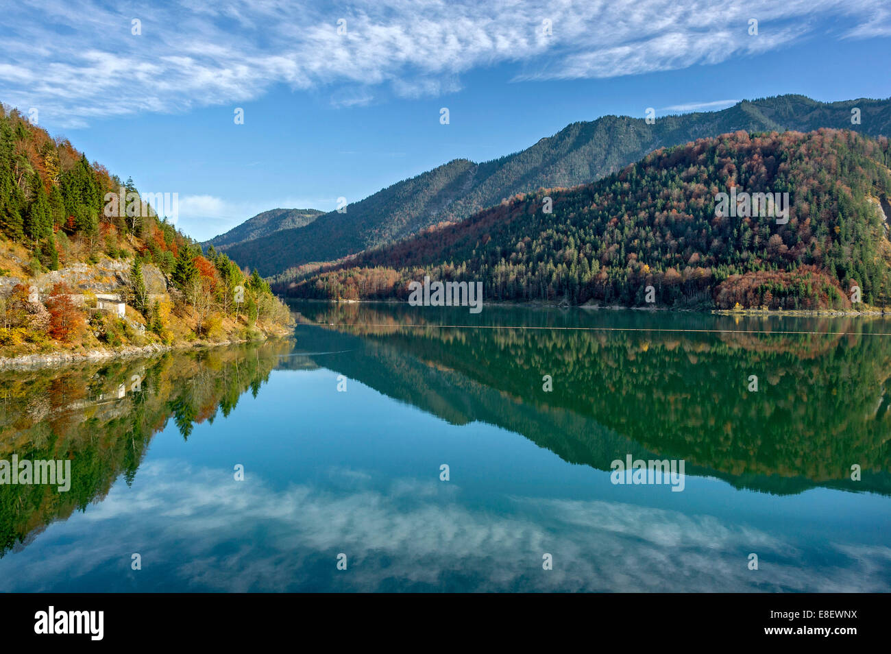 Isar river dammed at Sylvenstein Dam, Isar Valley at Isarwinkel Stock Photo, Royalty ...1300 x 954