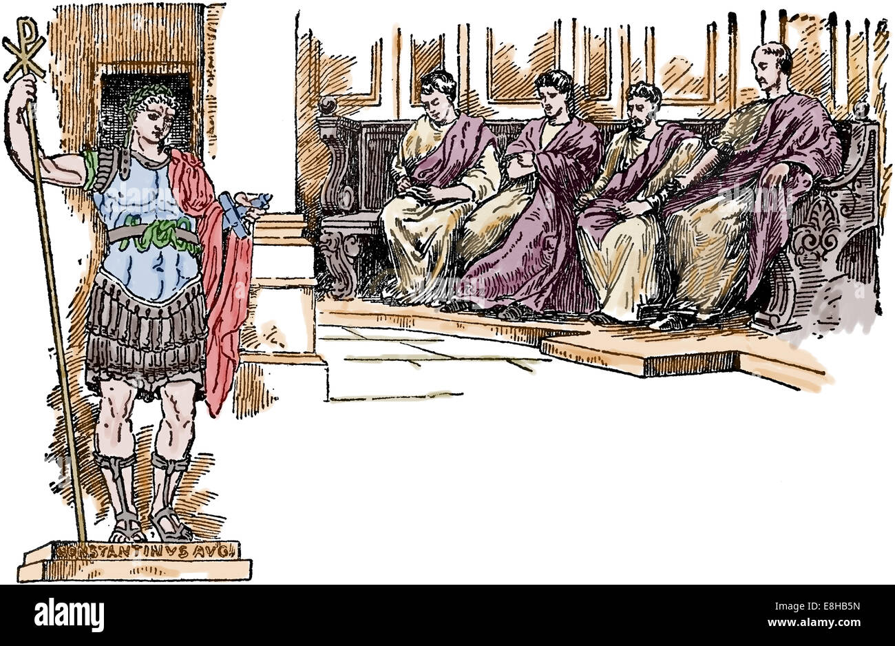 Eastern Roman Empire. Byzantine court. The World's Progress. 1913 Stock