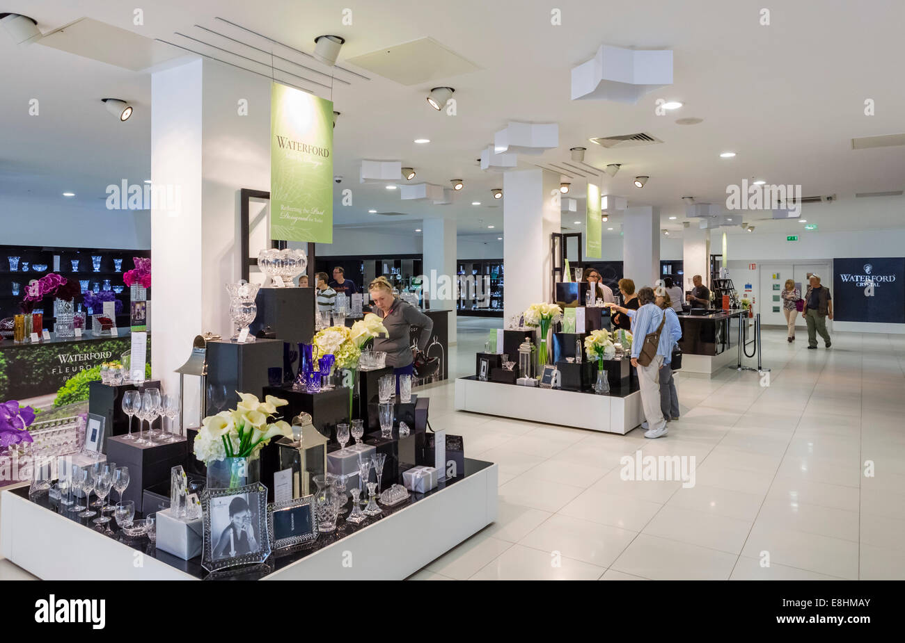 The showroom at the Waterford Crystal factory, Waterford City Stock
