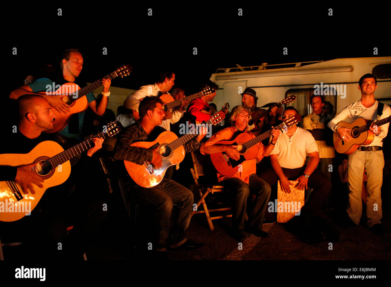 Gipsy Pilgrimage In Les Saintes Marie De La Mer Church Musicians In A