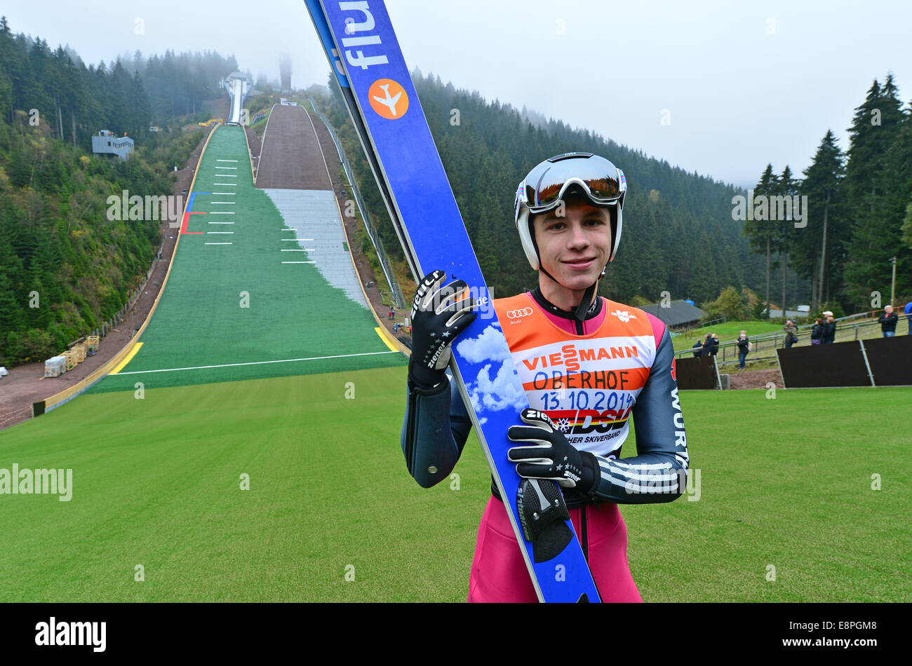 Junior Athlete Philipp Blaurock Is Pictured After His Initiation for ski jumping 1987 intended for Residence