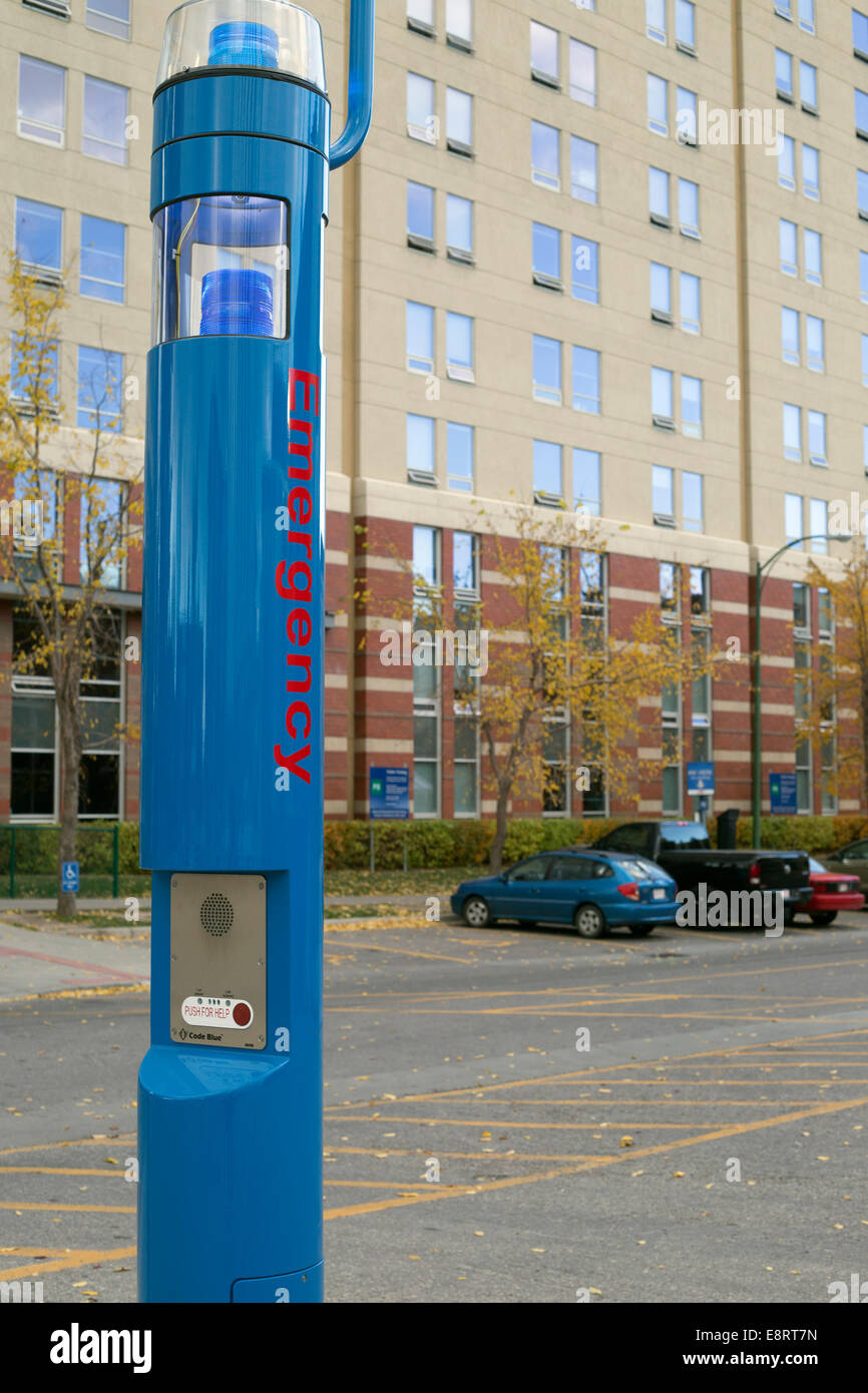Emergency call box on campus Stock Photo, Royalty Free Image 74282649