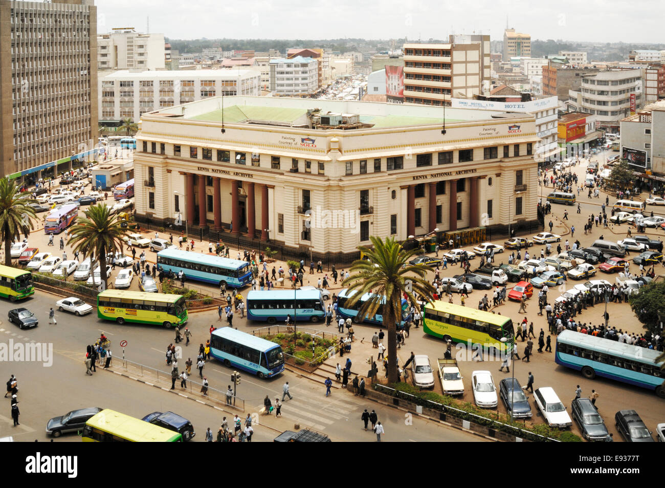 High level view of Moi Avenue, Nairobi Stock Photo 74444940 Alamy