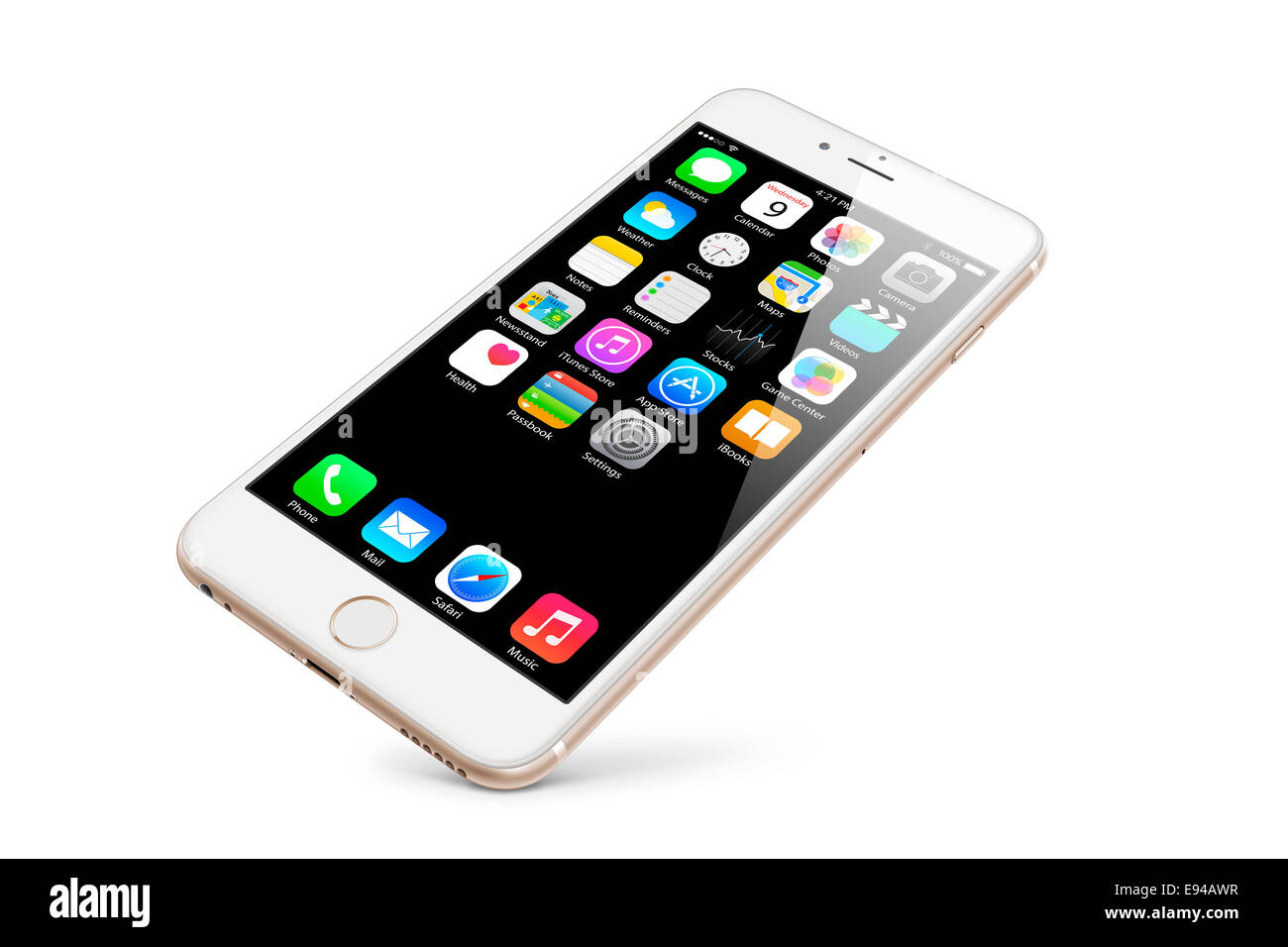 Digitally Generated Image Of Cell Phone New Iphone 6 Gold With