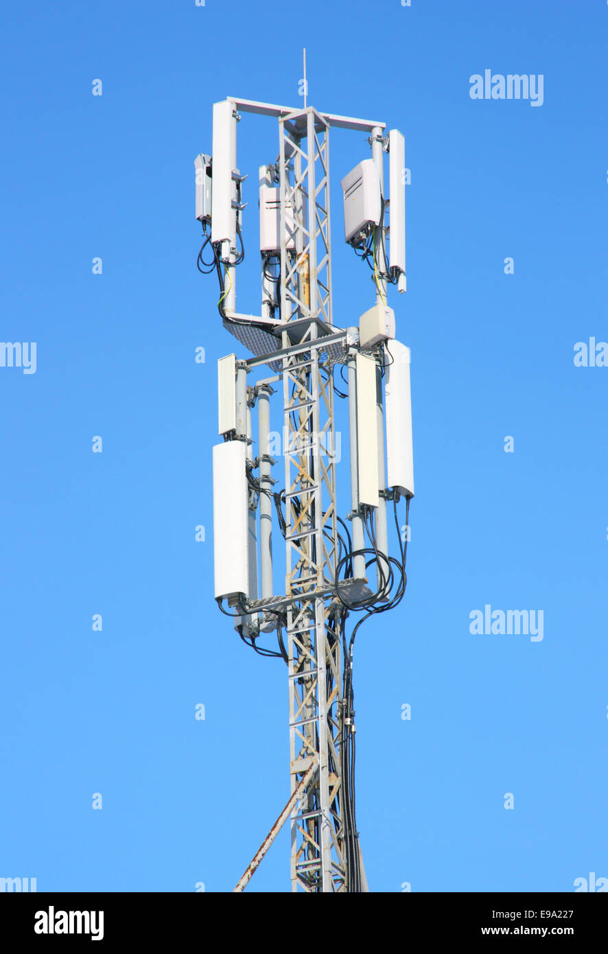 Aerial Mobile Communication Stock Photo Alamy