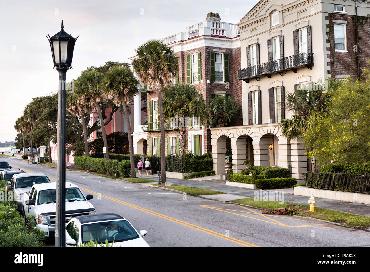 Homes along the Battery in historic Charleston, SC Stock Photo Alamy