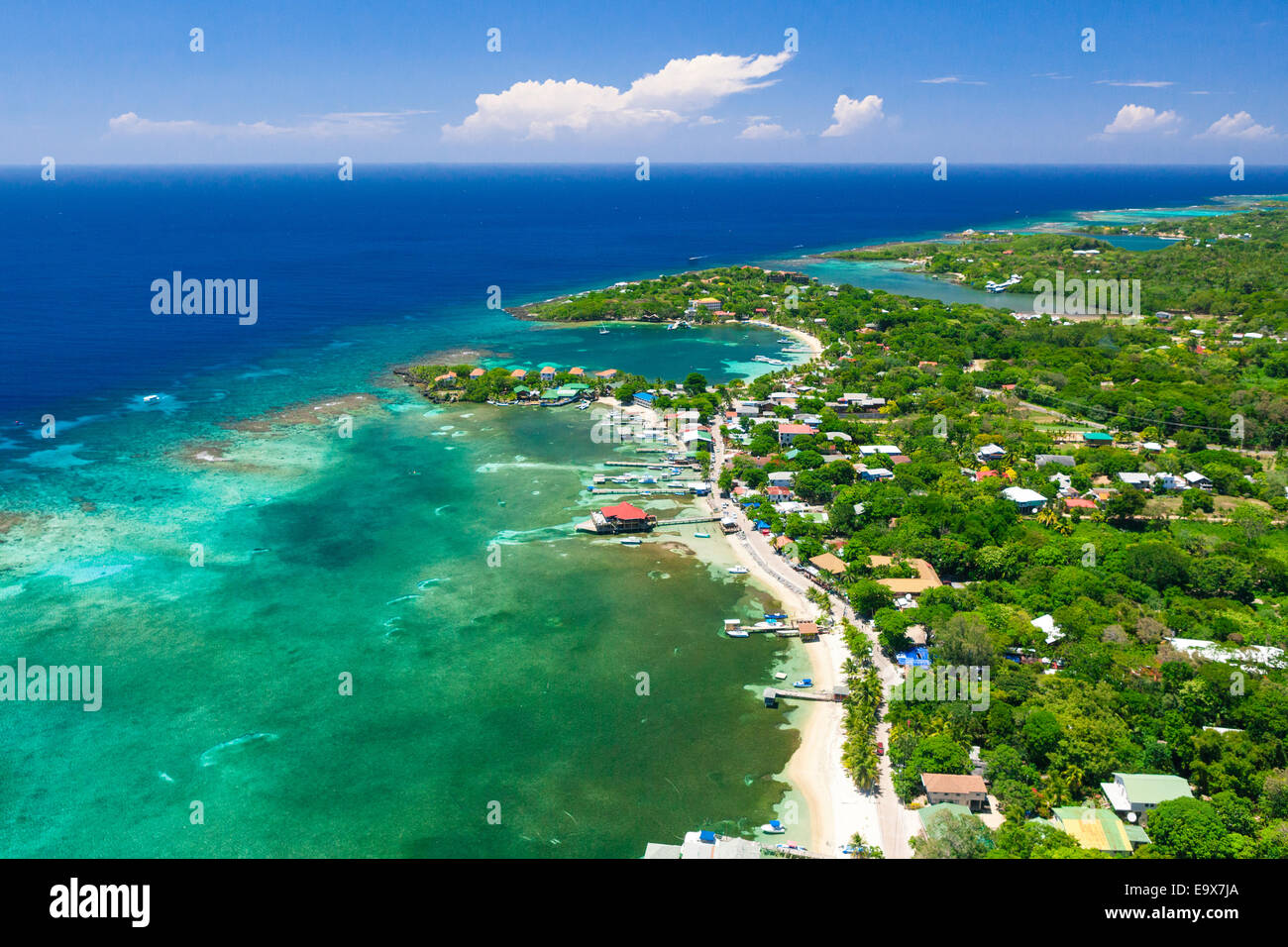 Aerial photo of Roatan #39 s West End Stock Photo Royalty Free Image Aerial photo of Roatan #39 s West End Stock Photo Royalty Free Image