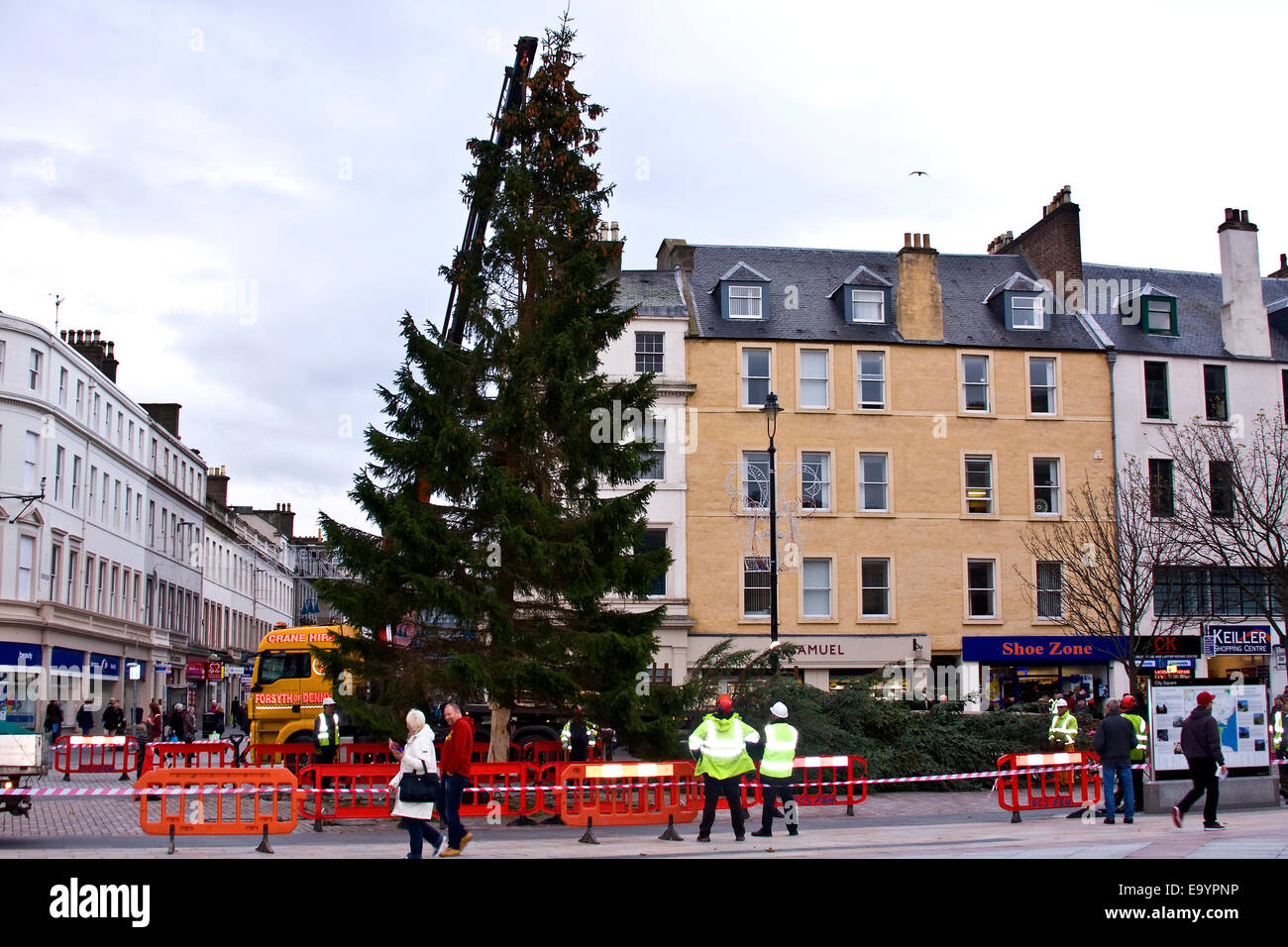 Dundee, Scotland, UK. 4th November, 2014 Christmas Decorations Stock