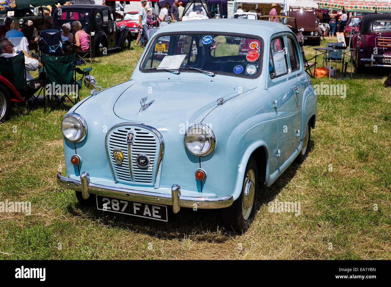 1950s Austin A35 small saloon car at an English show Stock Photo