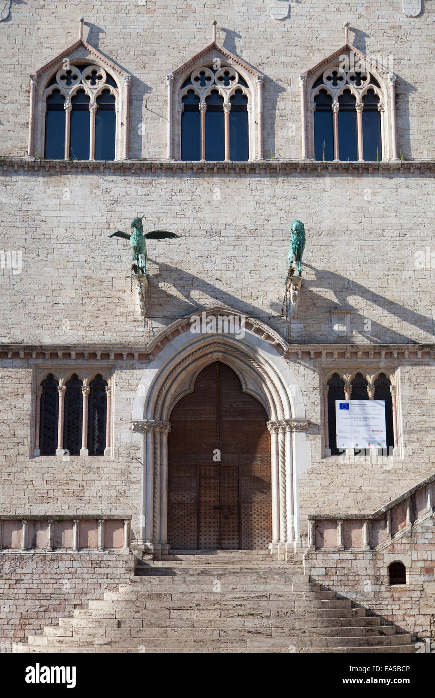 Palazzo Dei Priori Perugia Umbria Italy Stock Photo Alamy