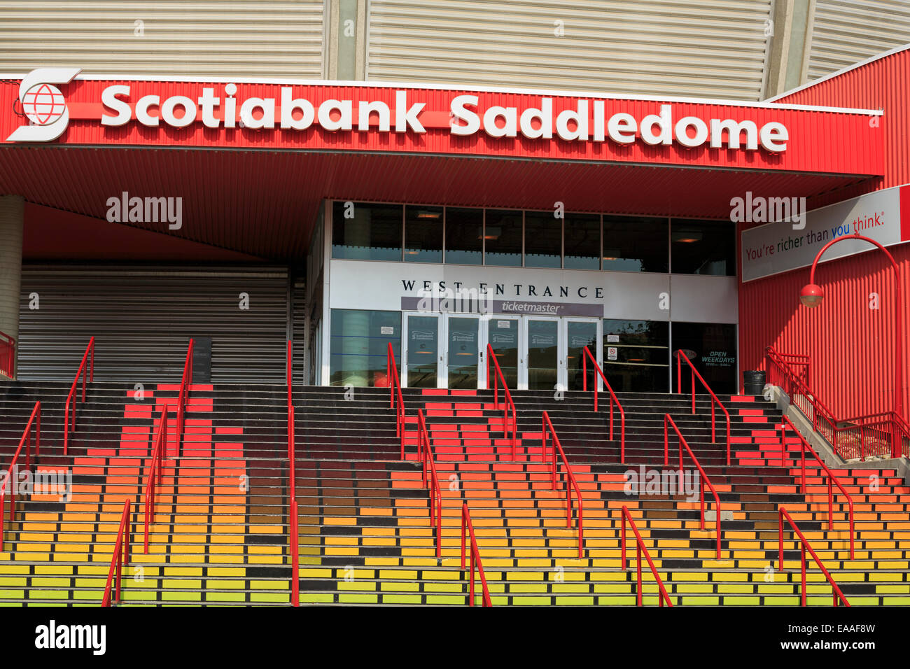 Saddledome Arena, Calgary, Alberta, Canada Stock Photo, Royalty Free