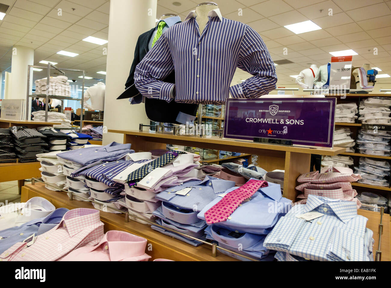 Miami Florida Macy&#39;s department store shopping inside sale display Stock Photo, Royalty Free ...