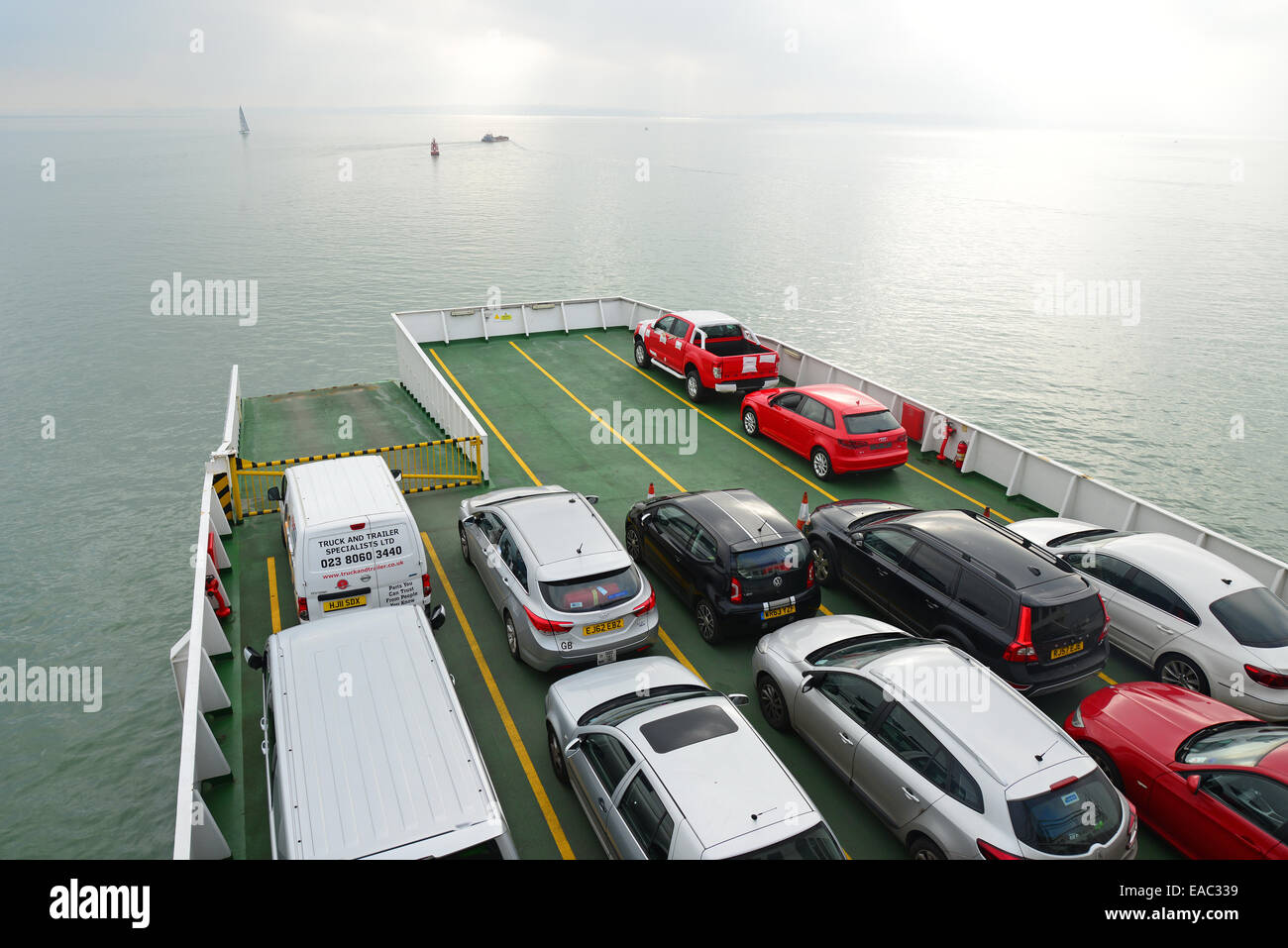 Red Funnel car ferry from Southampton to East Cowes, Isle of Wight