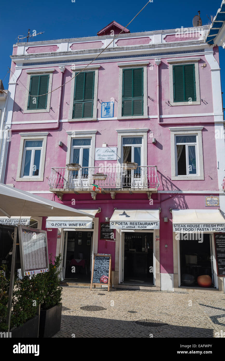 Restaurant and wine bar 'O Poeta', Cascais, Lisbon, Portugal Stock