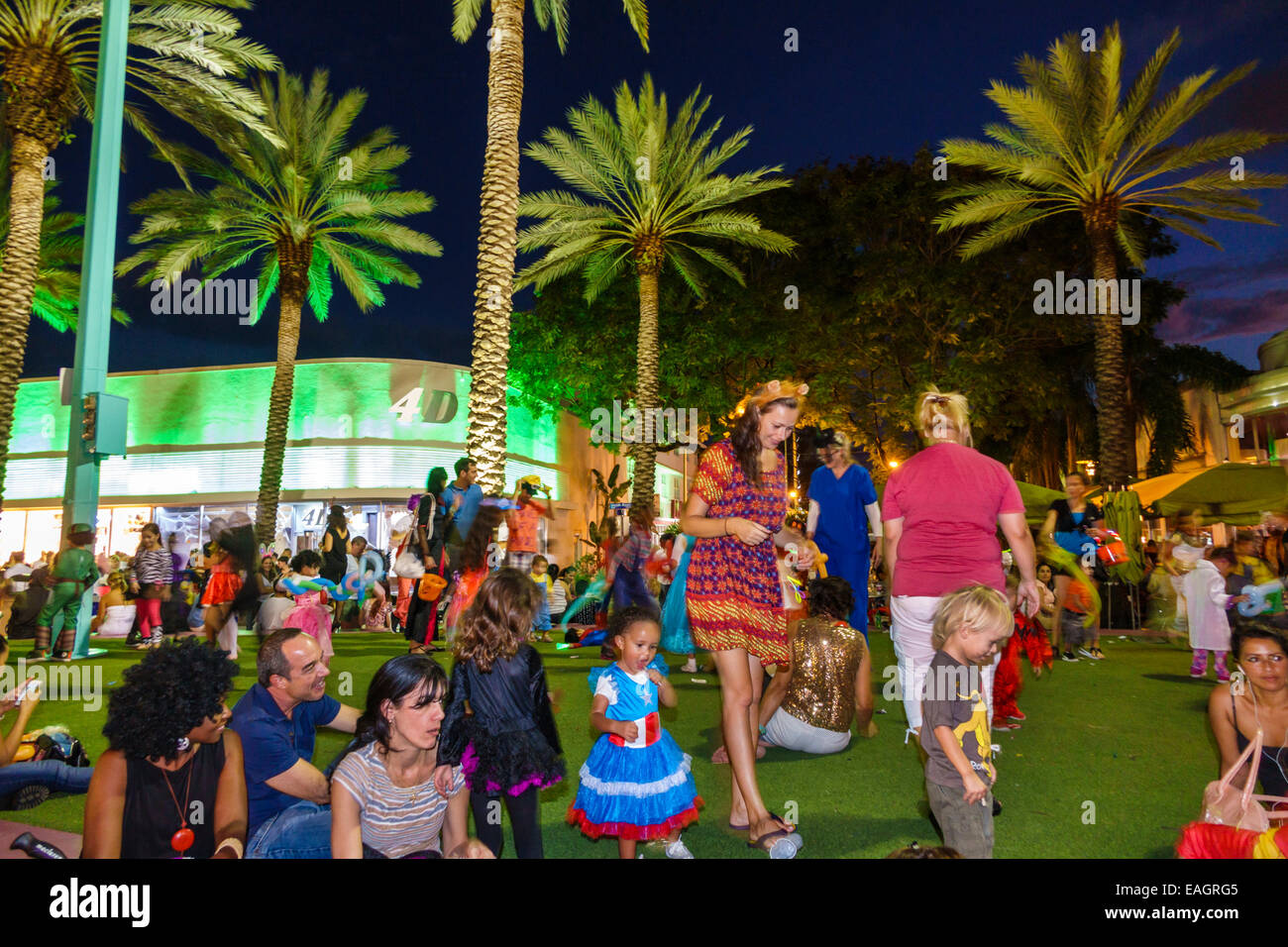 Miami Beach Florida Lincoln Road pedestrian mall Halloween costume