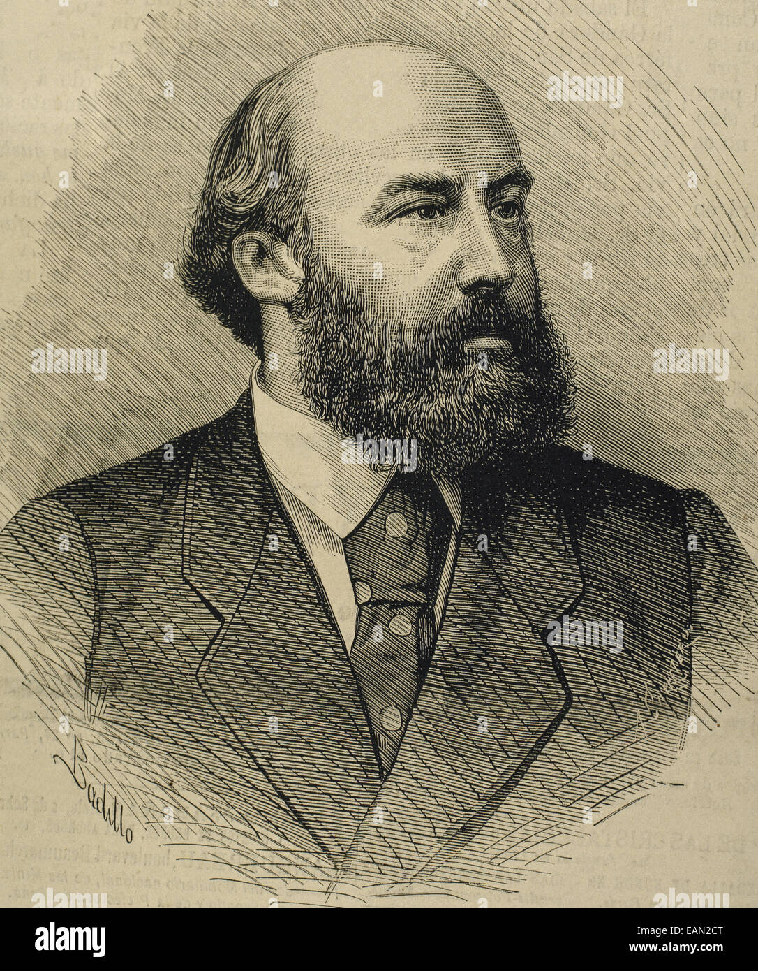Ricardo Augusto Pereira Guimaraes (1830-1889). Portuguese writer, journalist and politician - ricardo-augusto-pereira-guimaraes-1830-1889-portuguese-writer-journalist-EAN2CT