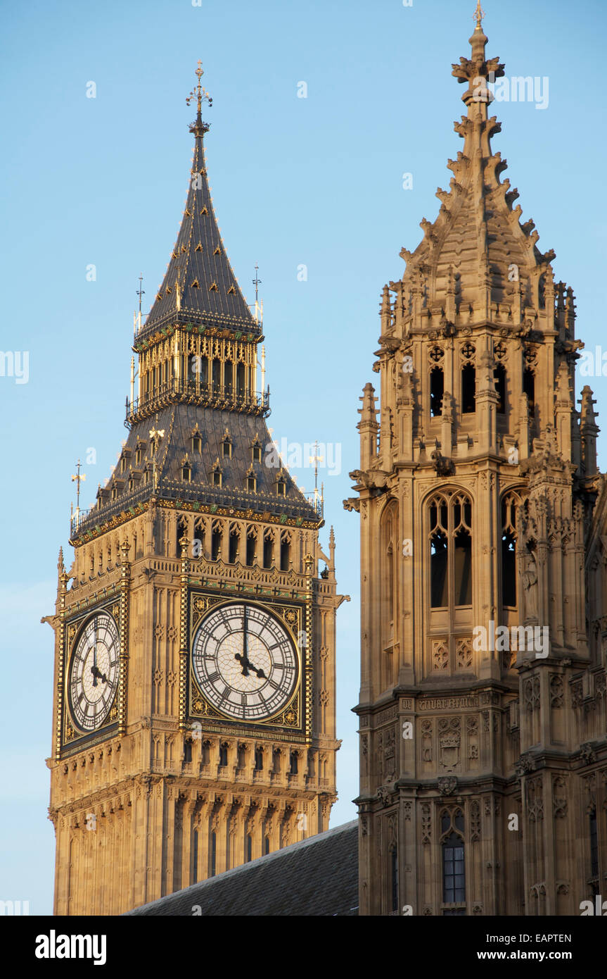 Big Ben The Famous Clock Tower Of The Houses Of Parliament And The