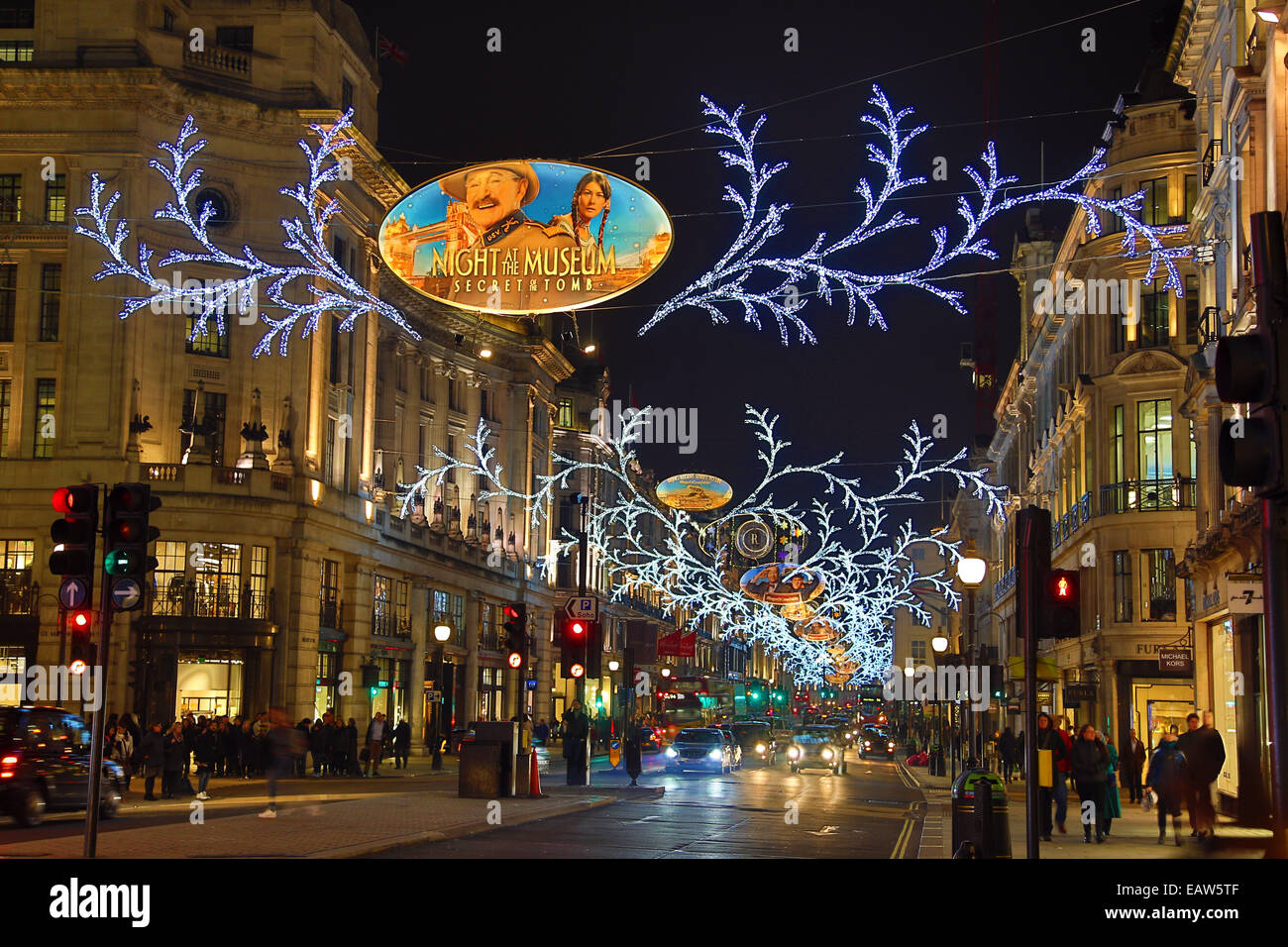 london uk 20th november 2014 christmas lights and london uk 20th november 2014 christmas lights and