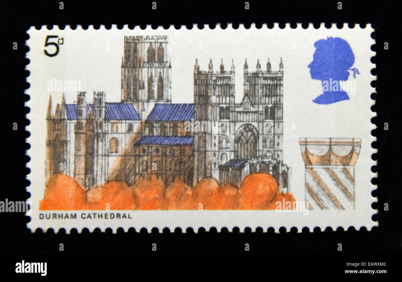 What is unique about British postage stamps?
