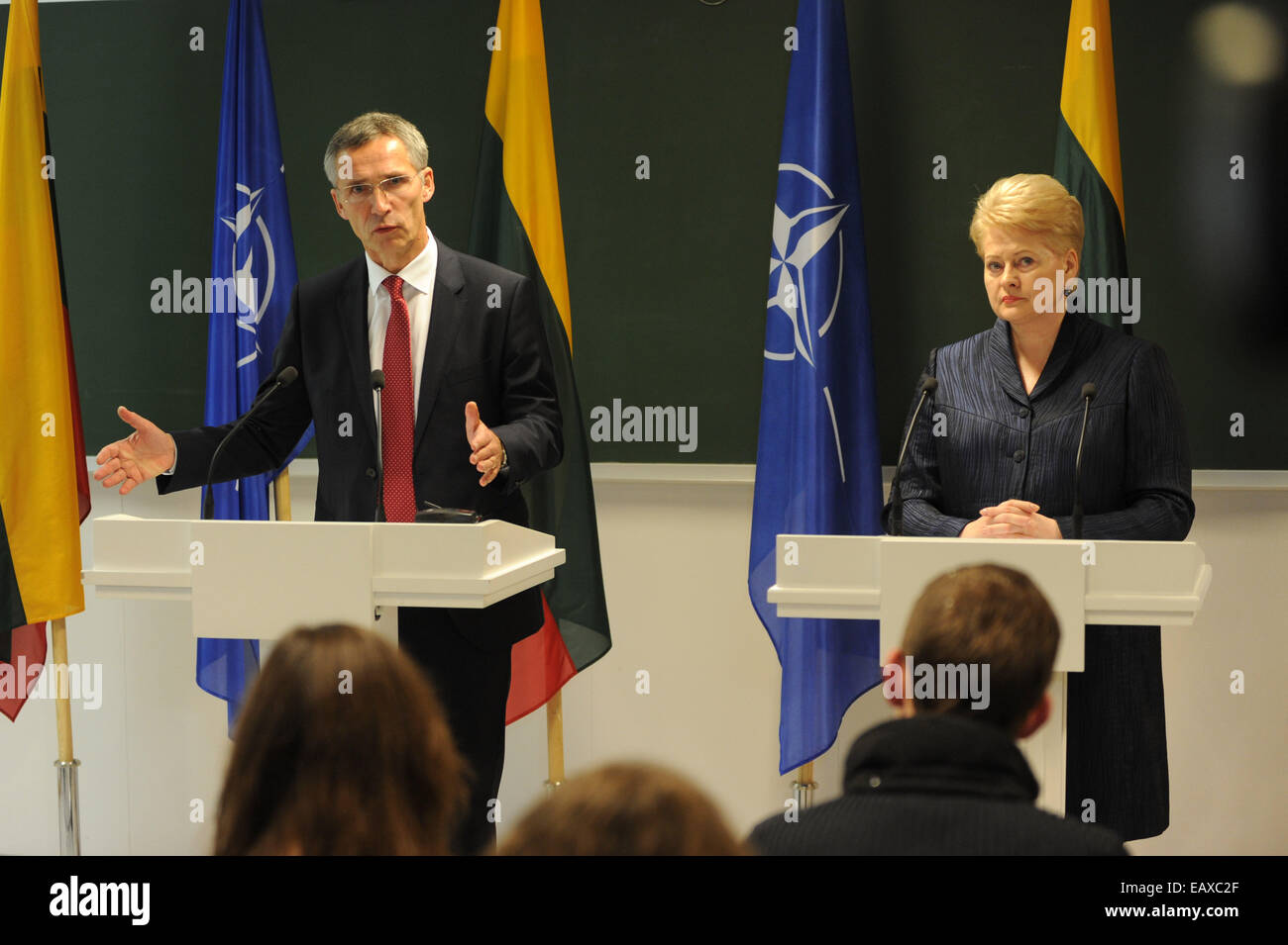 Kaunas Lithuania St Nov Nato Secretary General Jens