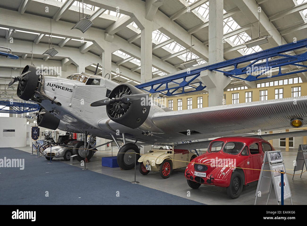Hugo Junkers Technical Museum in Dessau, Germany Stock Photo, Royalty
