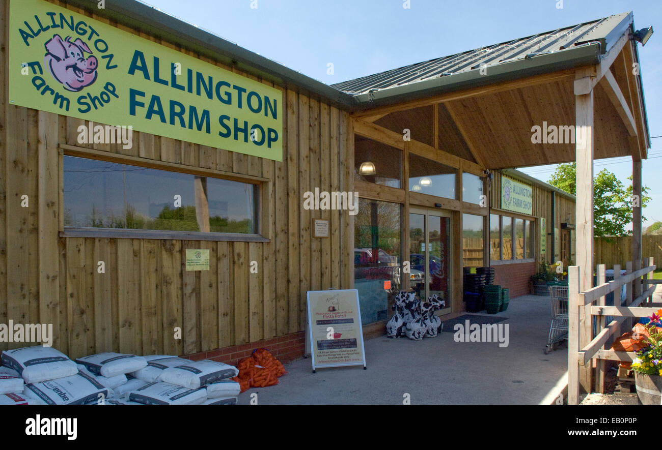 Allington Farm Shop, Chippenham, Wiltshire,UK Stock Photo, Royalty Free