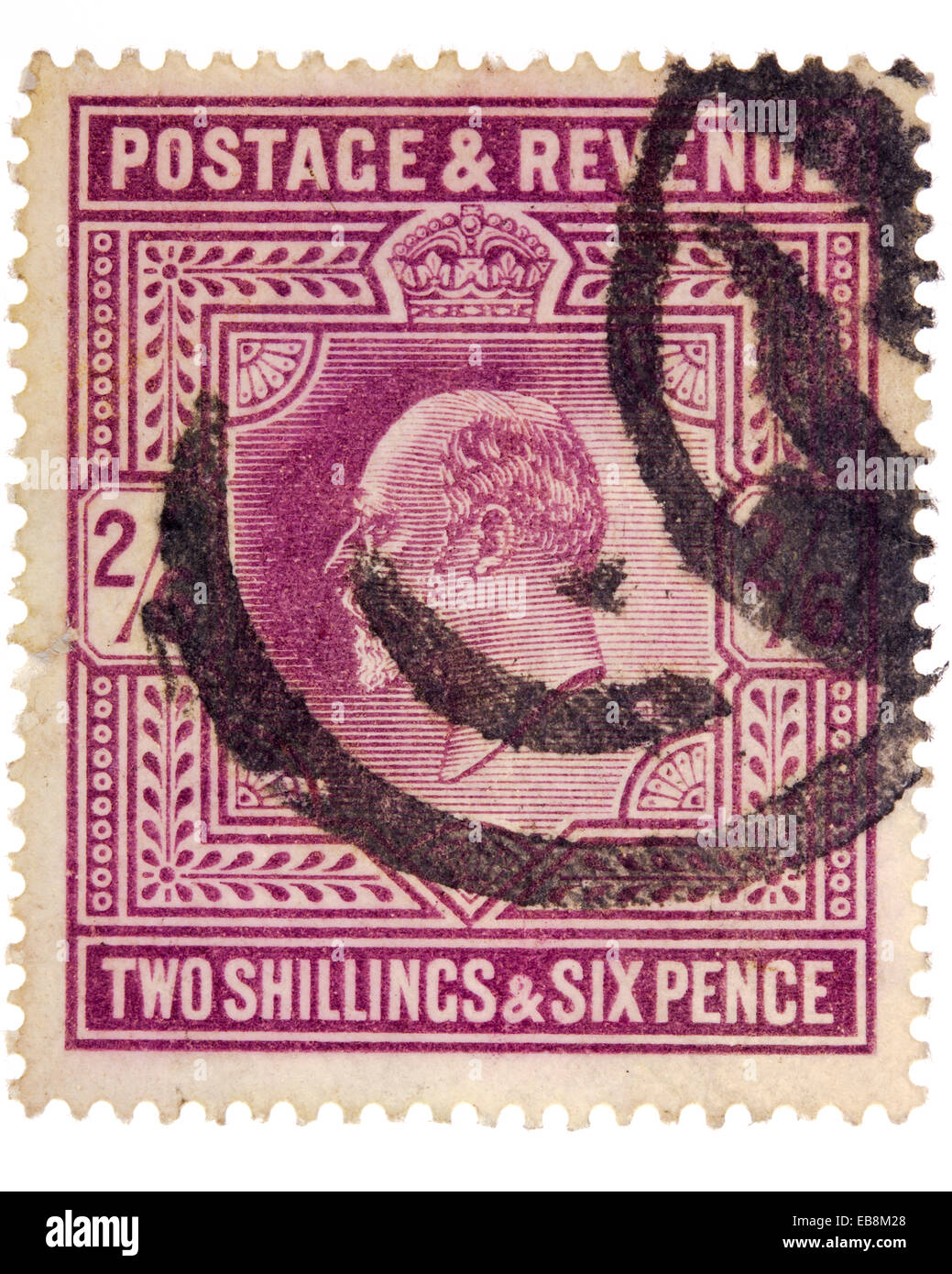 King Edward VII postage stamp Stock Photo, Royalty Free Image 75794048