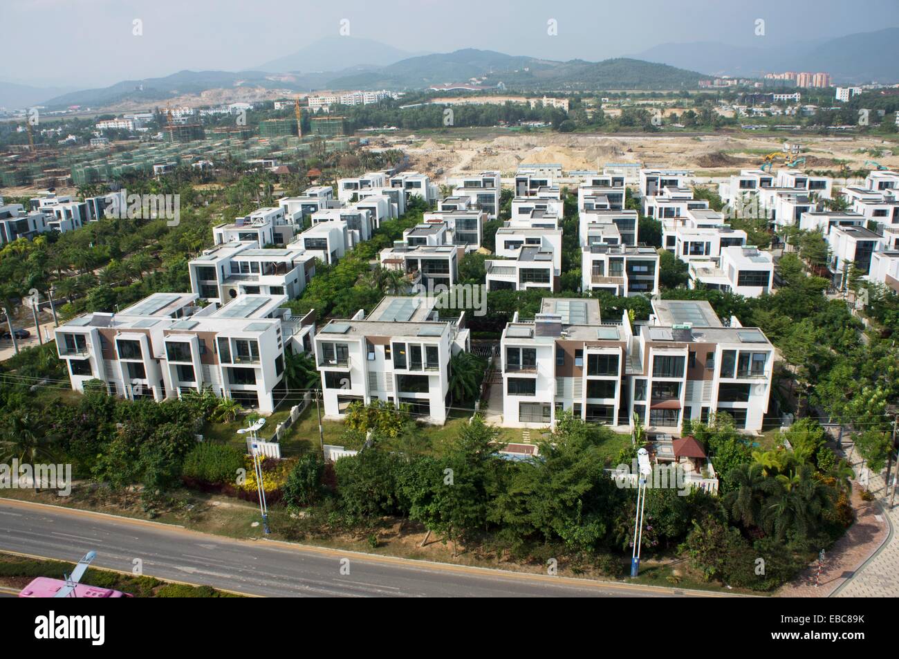 Luxury villas around Sanya Beach, Hainan Island, China Stock Photo