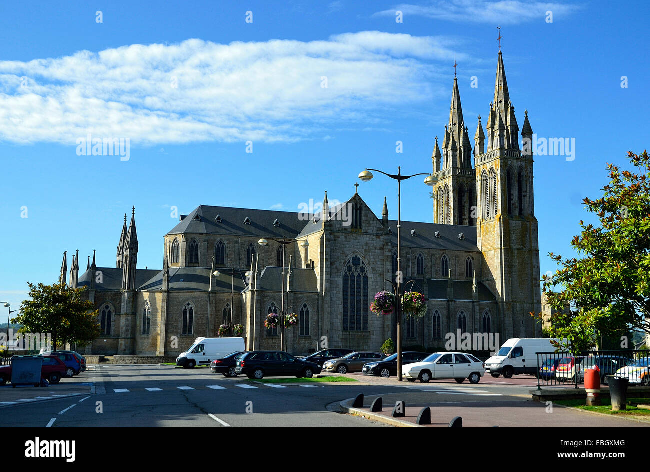 Church St Hilaire in St Hilaire du Harcouet (Manche, Normandy Stock