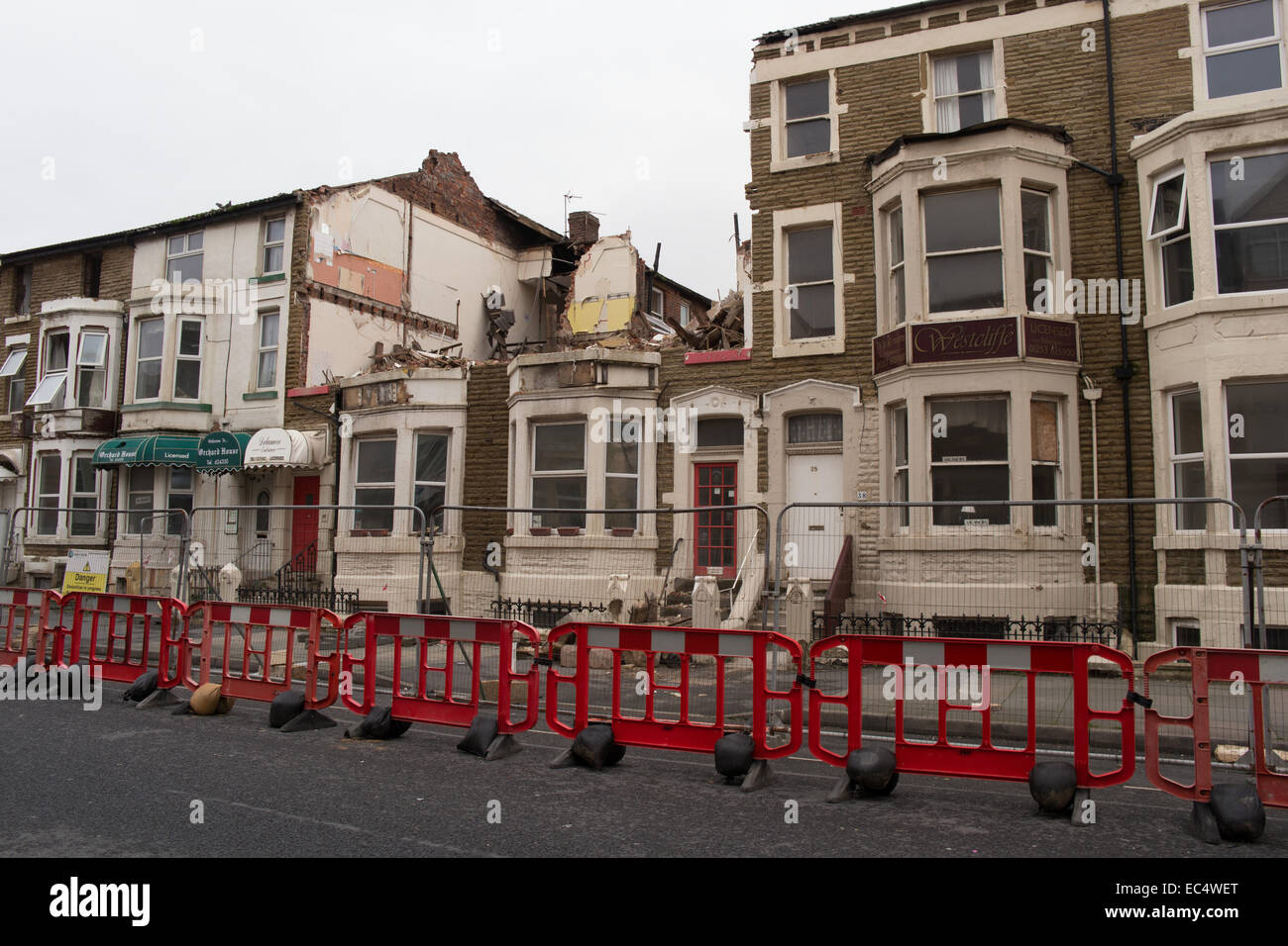 Blackpool,UK. 9th December 2014, With the demolition of Tyldesley Stock