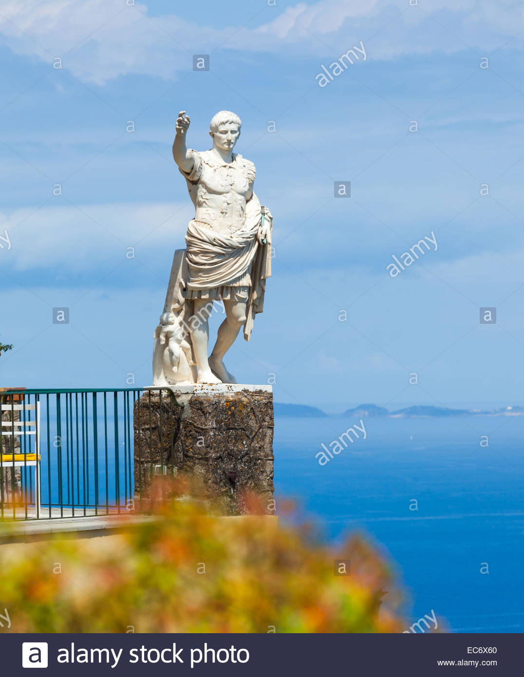 Statue of Augustus, Anacapri, Capri island, Italy Stock Photo, Royalty