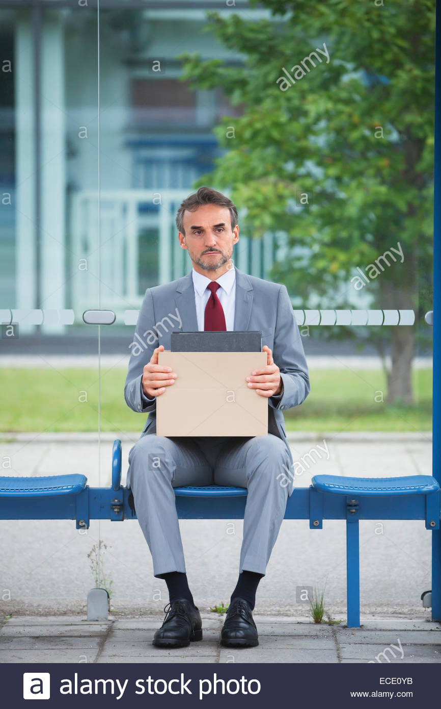 Depressed man suit unemployed fired sacked jobless Stock Photo, Royalty Free Image 76525439 Alamy