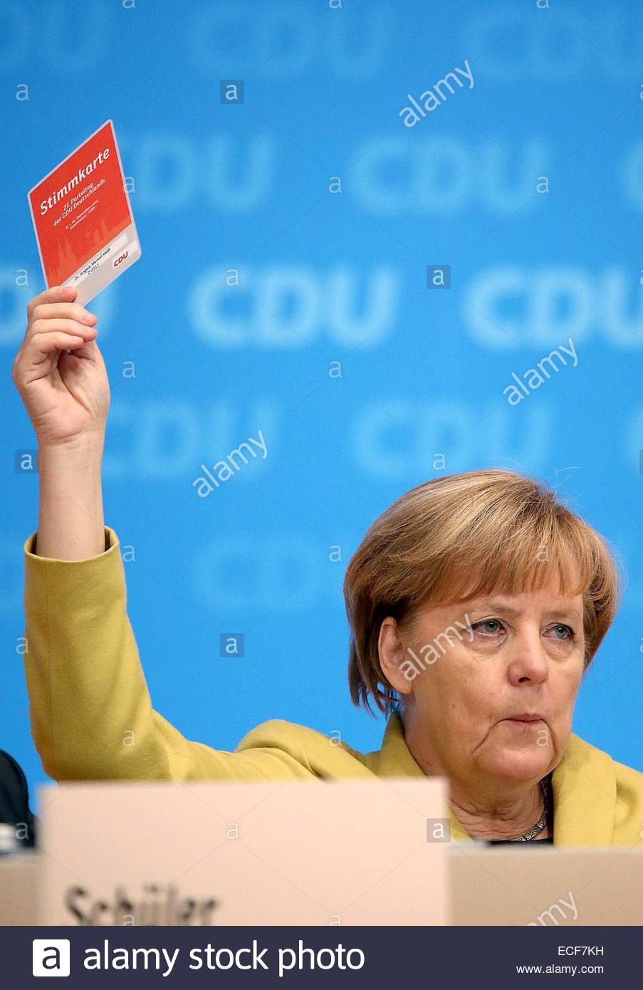 Epa04522878 Leader Of The Christian Democratic Union (cdu
