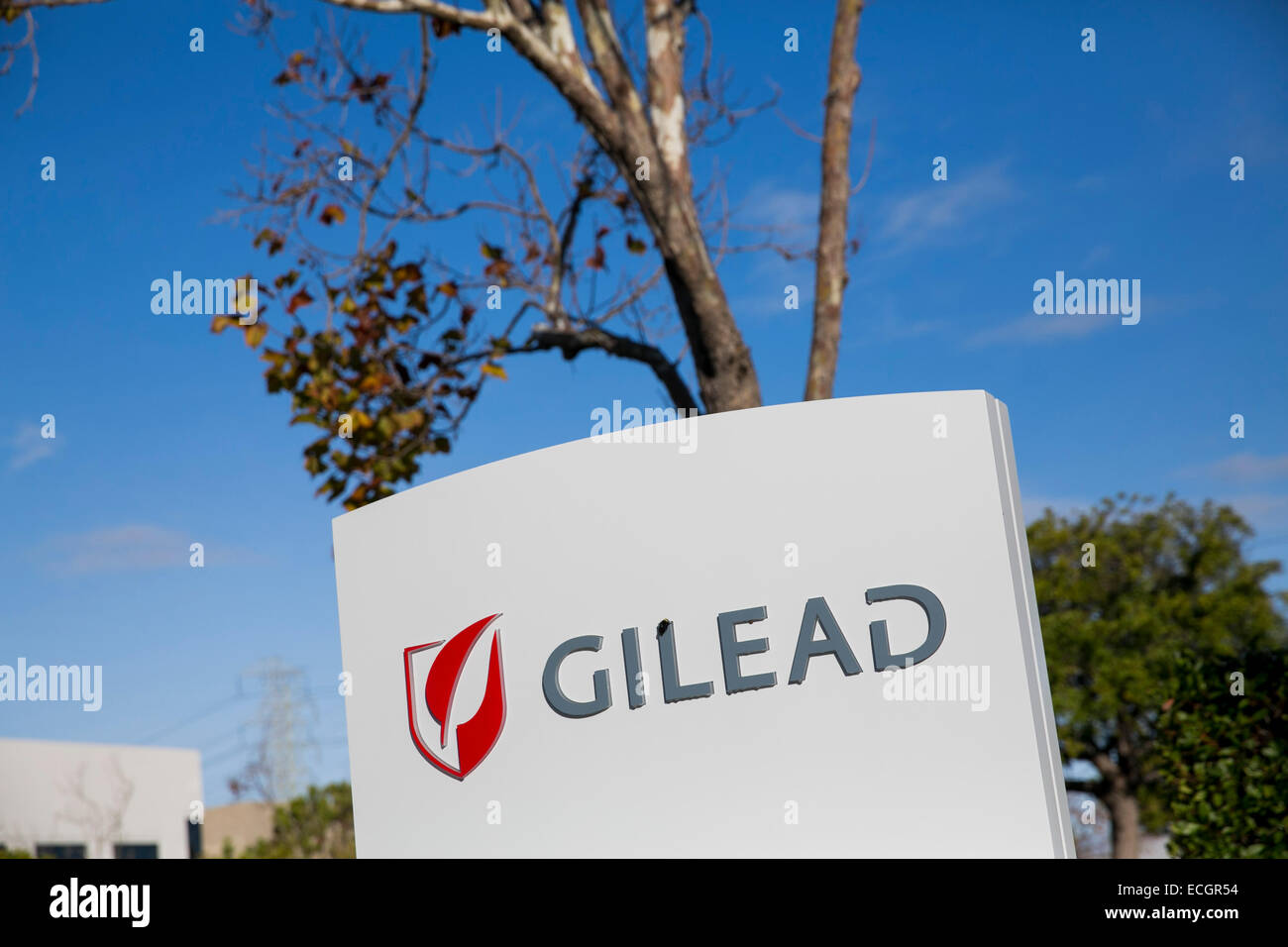 The headquarters campus of Gilead Sciences Stock Photo