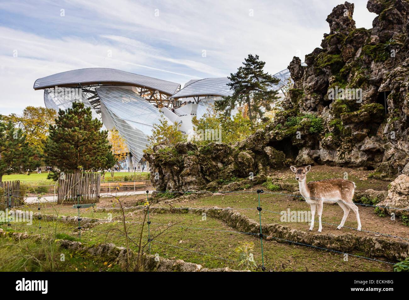 France, Paris, Bois de Boulogne, the Louis Vuitton Foundation by Stock Photo: 76648000 - Alamy