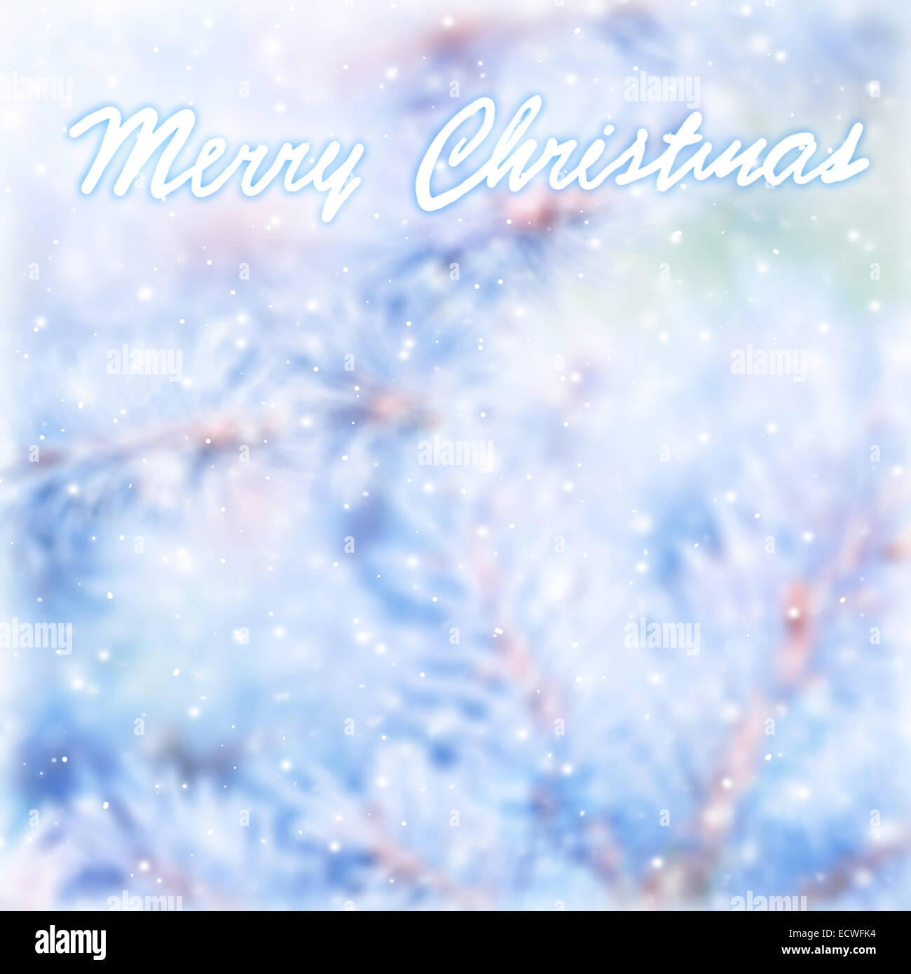 Merry Christmas Greeting Card Background Beautiful Blur Abstract