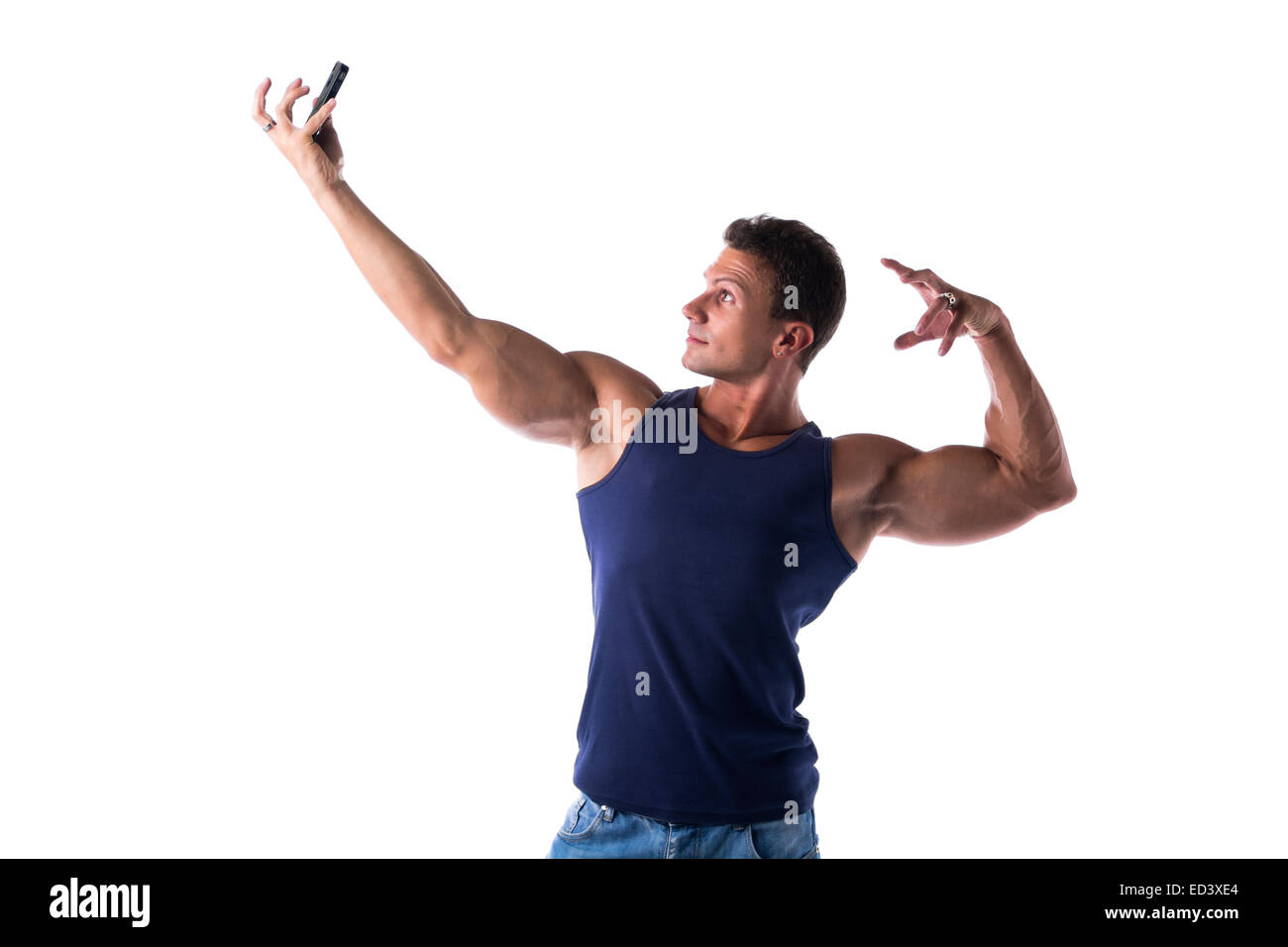 handsome-muscular-young-man-taking-selfi