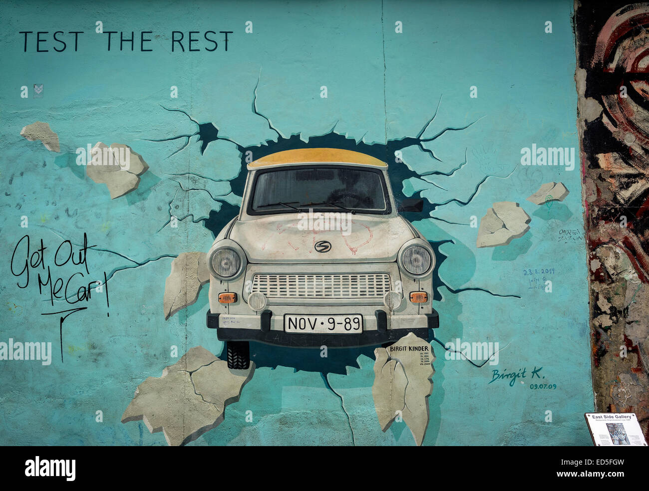 Berlin Wall Art trabant car graffiti art at berlin wall in germany stock photo Berlin Wall Art trabant car graffiti art at berlin wall in germany stock photo