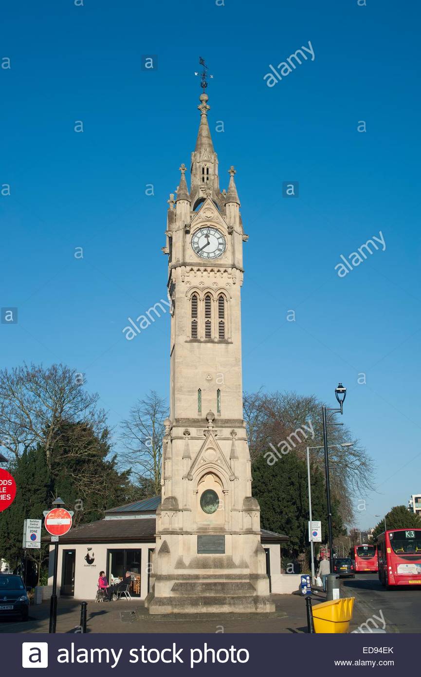 Surbiton UK Clock tower Stock Photo 77033115 Alamy