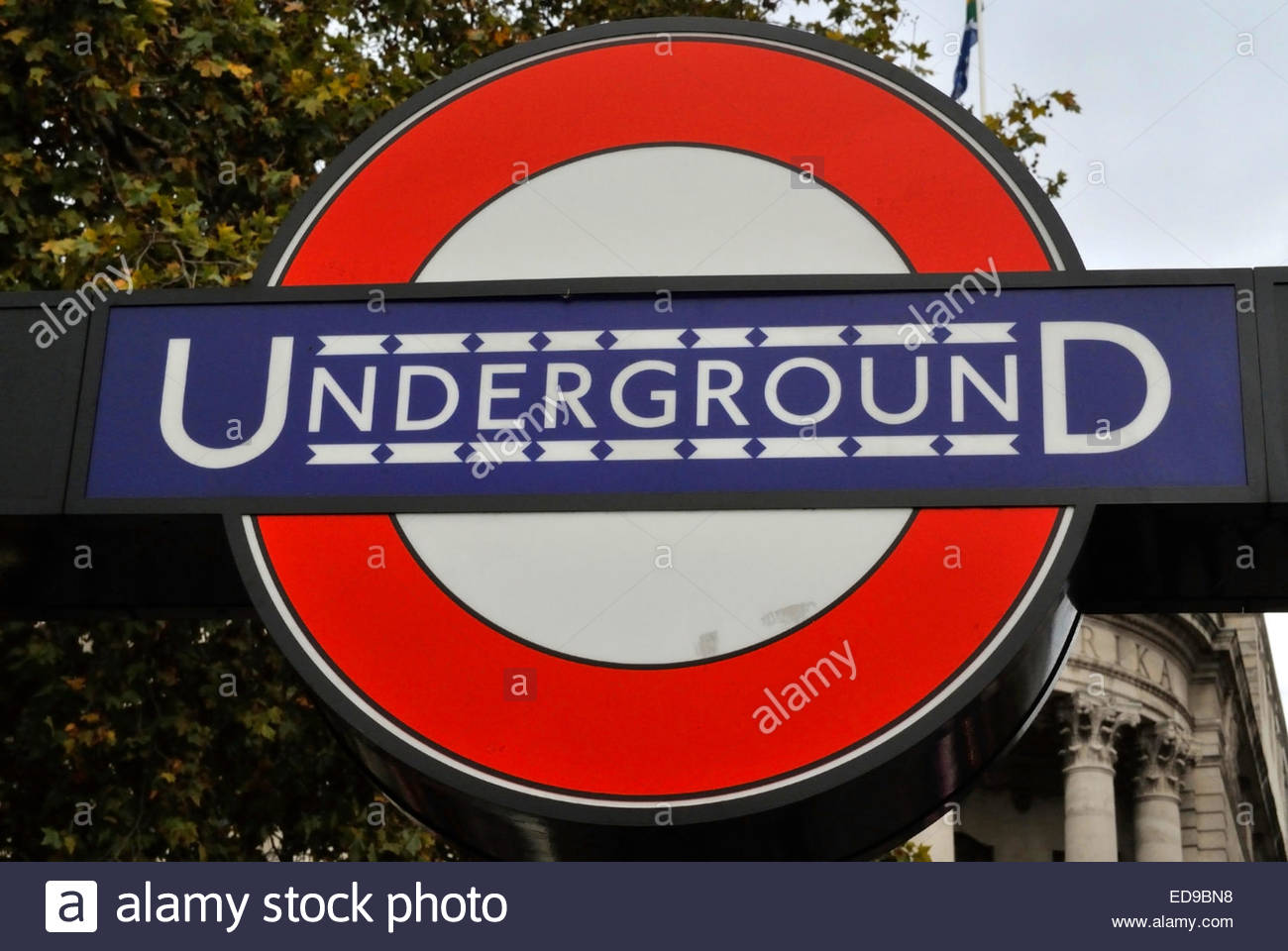 London Underground station signage, London, UK Stock Photo, Royalty