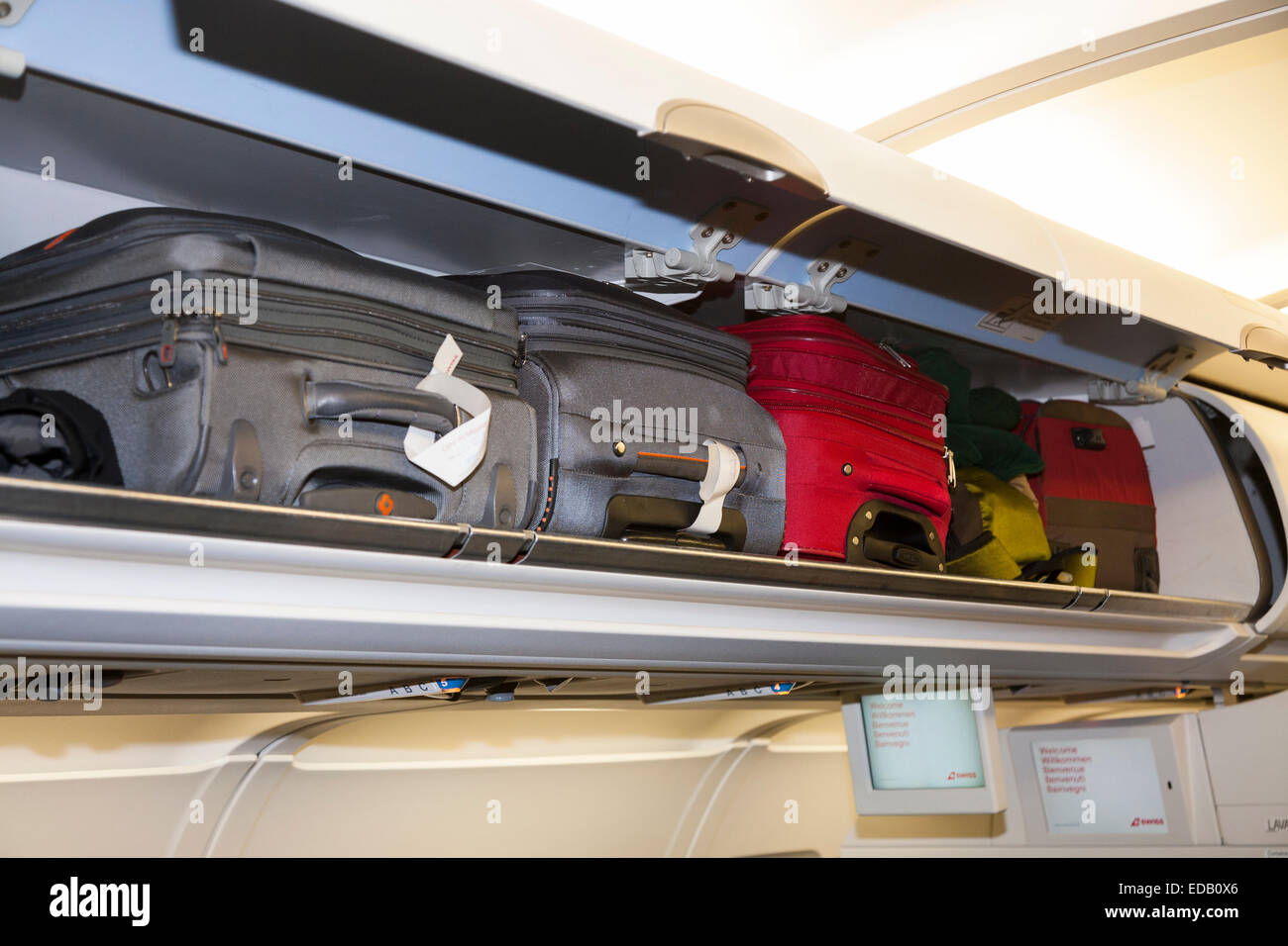 Overhead passenger locker / lockers / compartment / compartments for