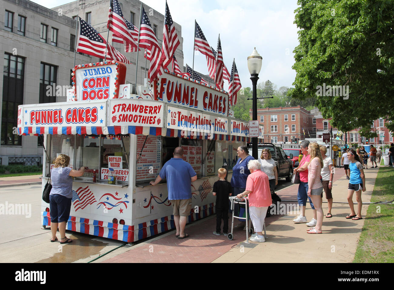 Stock Photo - Funnel Cakes Vendor Booth at Festival