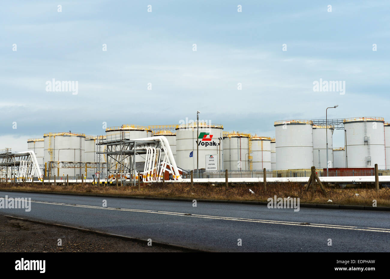 Vopak Terminal at Seal Sands, Hartlepool, Teesside, UK Stock Photo