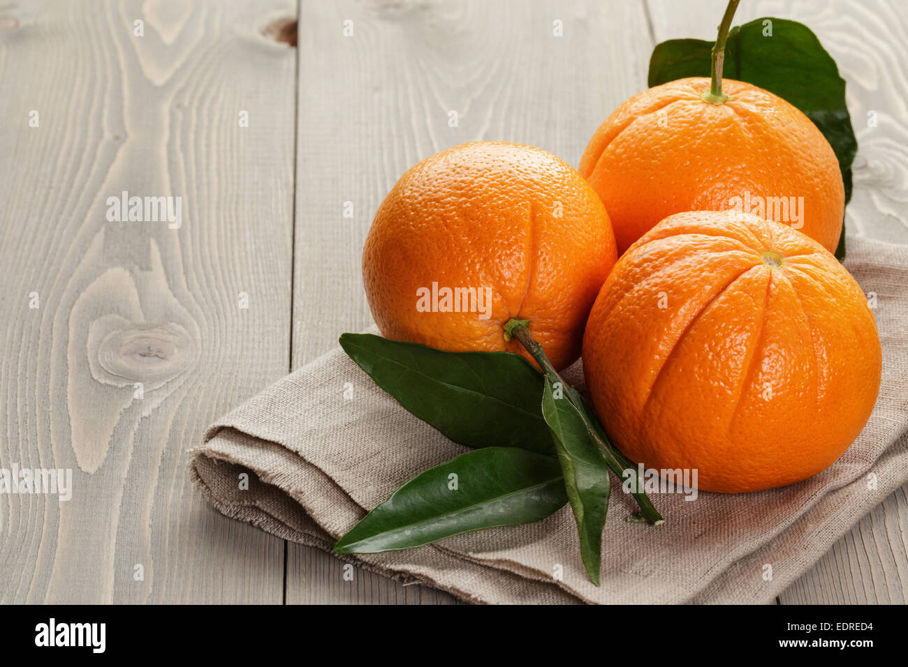 Ripe Spanish Oranges On Wood Table Rustic Photo Stock Photo Alamy