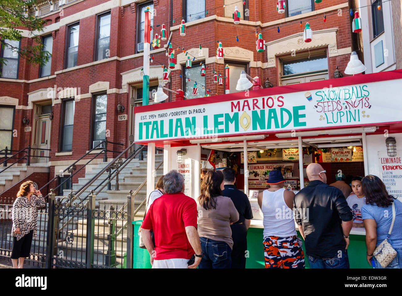 Chicago Illinois Little Italy West Taylor Street Mario's Italian Stock