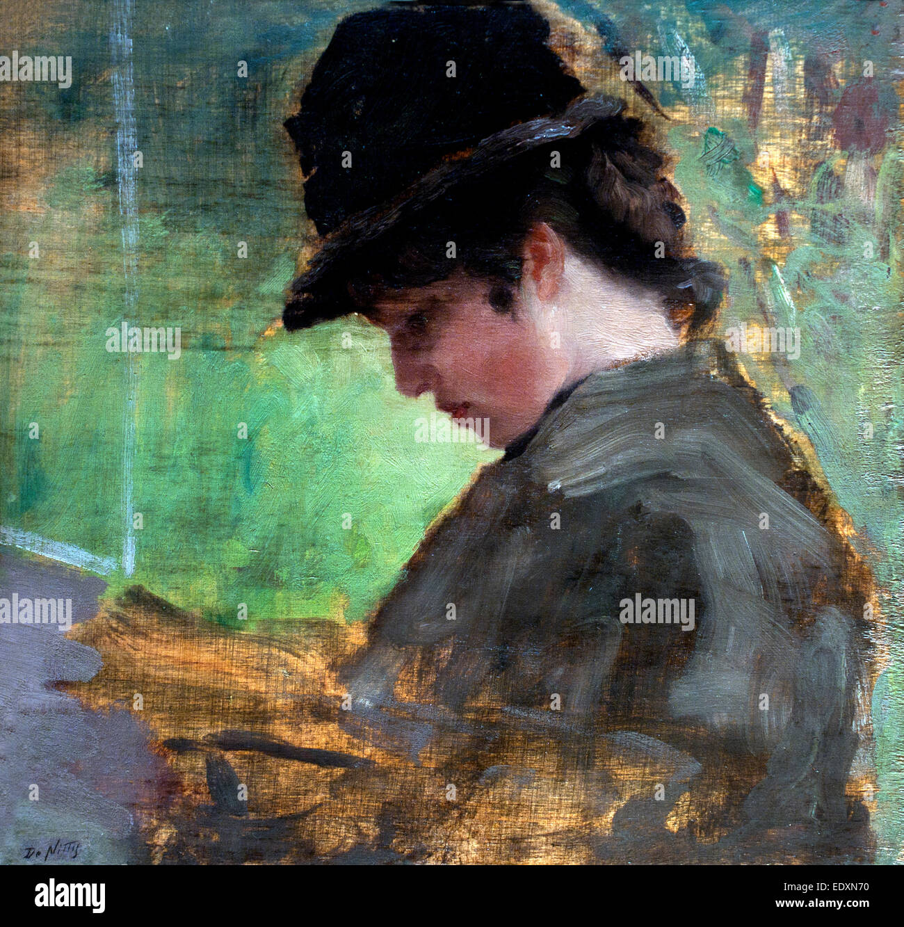 La piccola inglese The small English 1879 Giuseppe De Nittis ( 1846