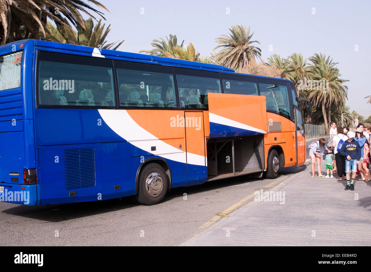 coach coaches holiday hotel airport transfer transfers outside Stock